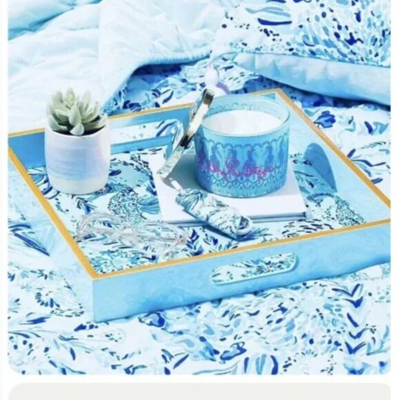 RARE Lilly Pulitzer Lacquer Tray - New Kids on the Dock - Picture 3 of 15